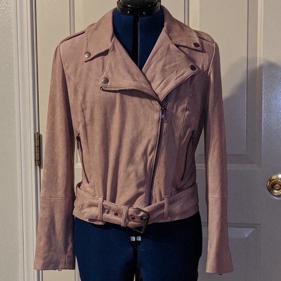 BB Dakota Jackets & Blazers - BB Dakota Moto Jacket Faux Suede